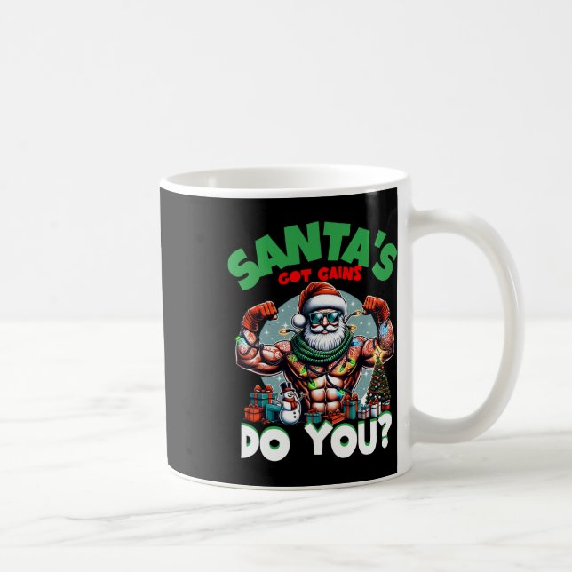 Mug Père Noël A Gains Vous Festivez Bodybuilding Gym (Droite)