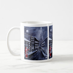 Mug Père Noël à Paris Peinture d'Alfred Fox
