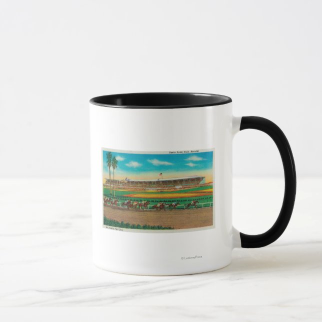 Mug Père Noël Anita Park Horse Races Arcadia, CA (Droite)