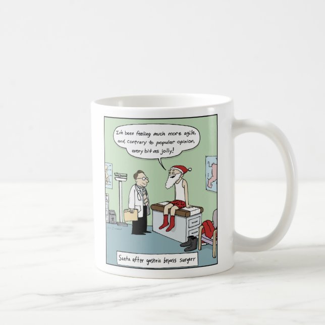 Mug père Noël après chirurgie de contournement gastriq (Droite)