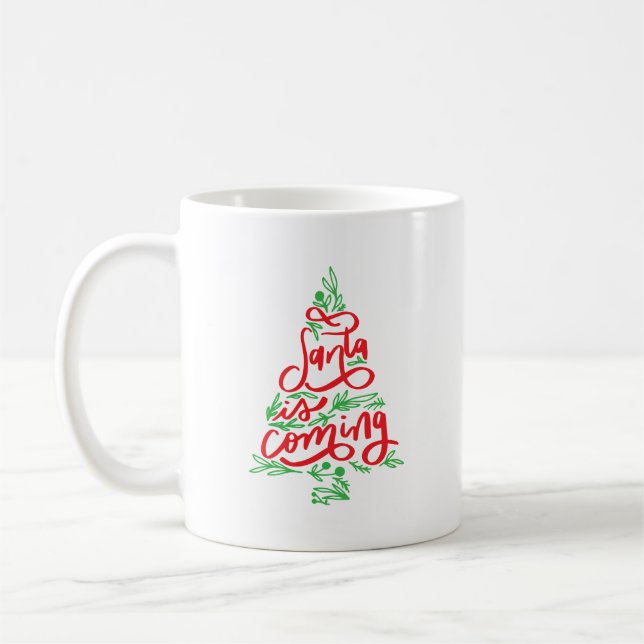 Mug Père Noël arrive (Gauche)