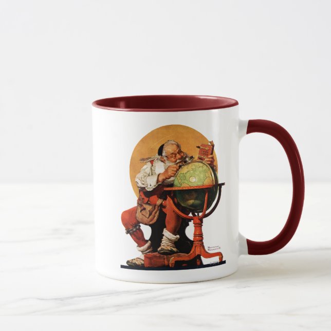 Mug Père Noël au globe (Droite)