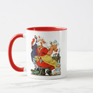 Mug Père Noël au travail