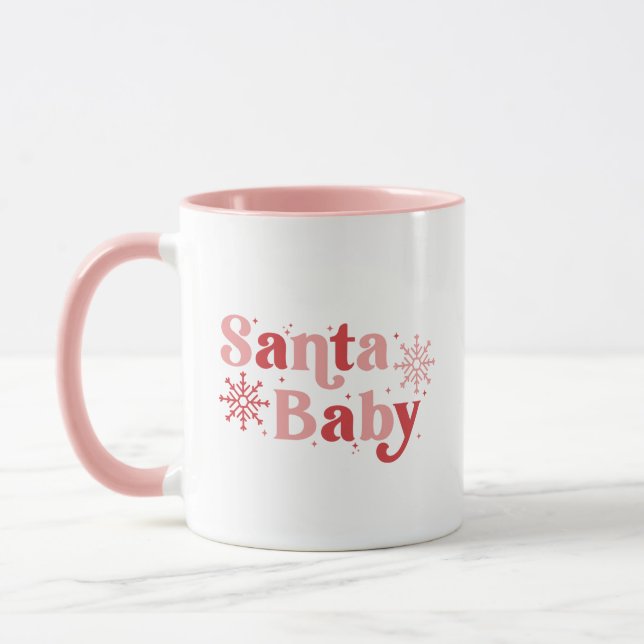 Mug Père Noël Baby - Fun Holiday Typography Design (Gauche)