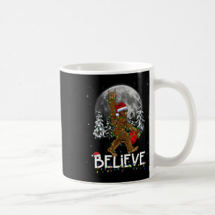 Mug Père Noël Bigfoot lumières de Noël Drôle Sasquatch