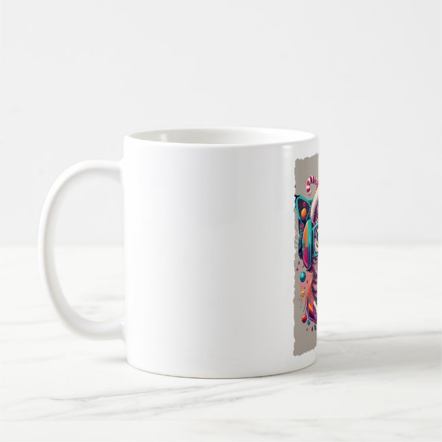 Mug Père Noël Cat Christmas Gamer T-Shirt : Get Your F (Gauche)