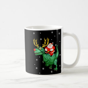 Mug Père Noël chevauchant un dinosaure Amoureux de Noë