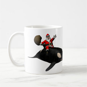 Mug Père Noël chevauchant un orque