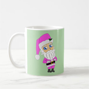 Mug Père Noël chibi en costume rose