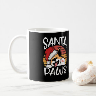 Mug père Noël Chien Paws amusant jeu de mots de Noë