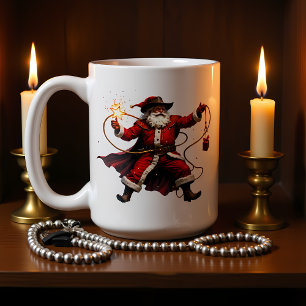 Mug Père Noël Cowboy au Lasso Étoilé