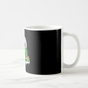 Mug Père Noël Dachshund Riding T-rex Propriétaire de N