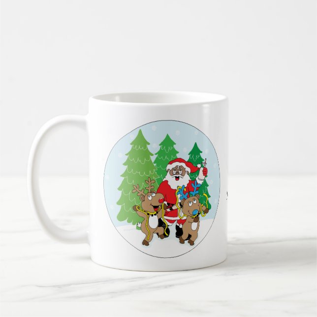 Mug Père Noël de couleur (Gauche)