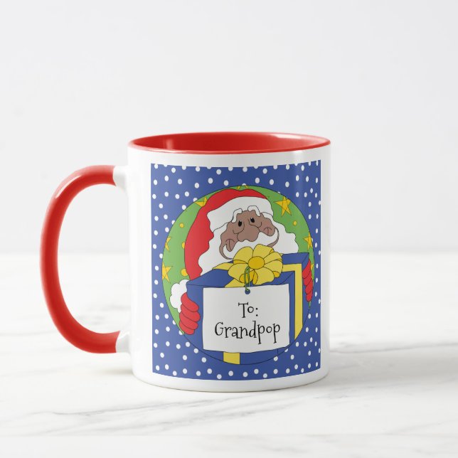 Mug Père Noël De Couleur Dit (Gauche)