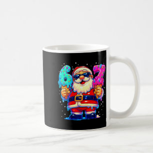 Mug Père Noël drôle dit six sept 67 mème Noël Xmas