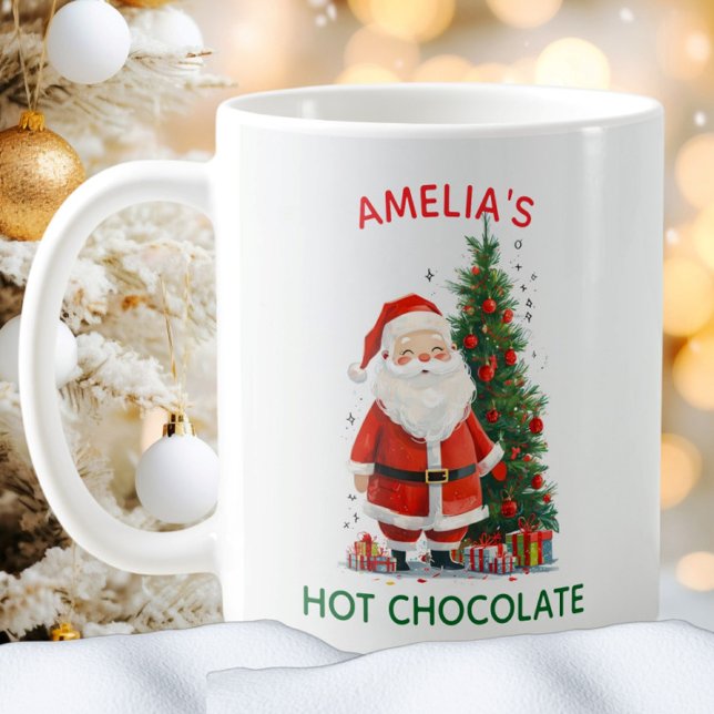 Mug Père Noël Enfants Festive Noël mignon Humour (Créateur téléchargé)