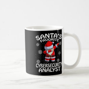 Mug Père Noël Favori Analyste de Cyber Sécurité Noël