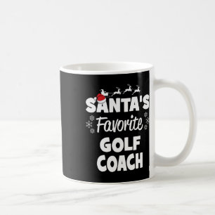 Mug Père Noël Favori Golf Coach Fun Christmas Matching