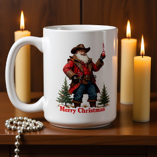 Mug Père Noël hors-la-loi Ornement de Noël