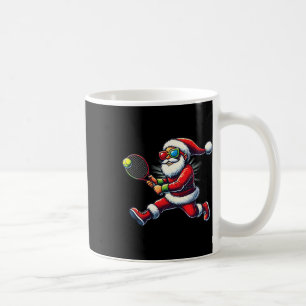 Mug Père Noël jouant au tennis Jeu Raquette de tennis
