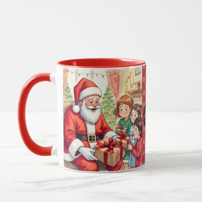 Mug Père Noël, La joie de Noël (Gauche)