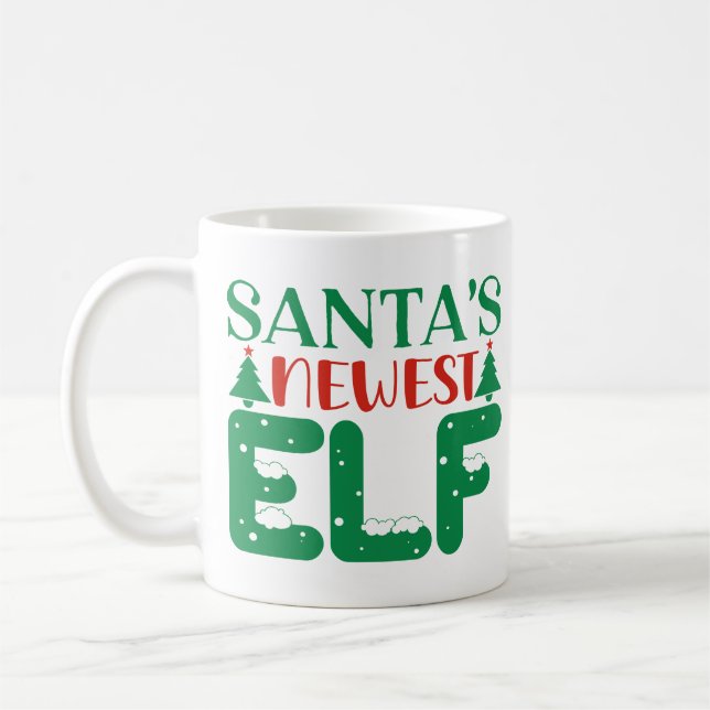 Mug Père Noël, le plus récent elfe (Gauche)