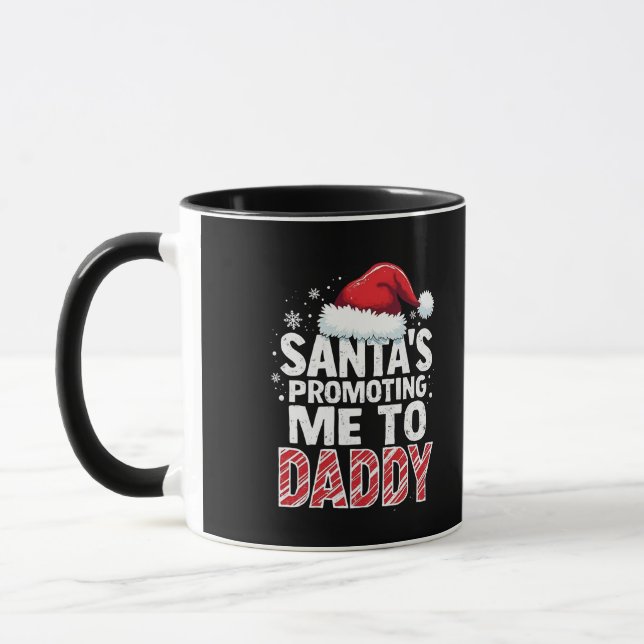 Mug Père Noël M'a promu à papa Noël (Gauche)
