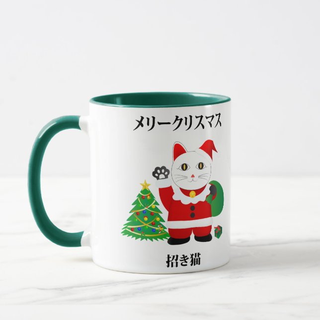 Mug Père Noël Maneki Neko (Gauche)