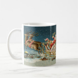 Mug Père Noël Noël Traîneau Antique Renne