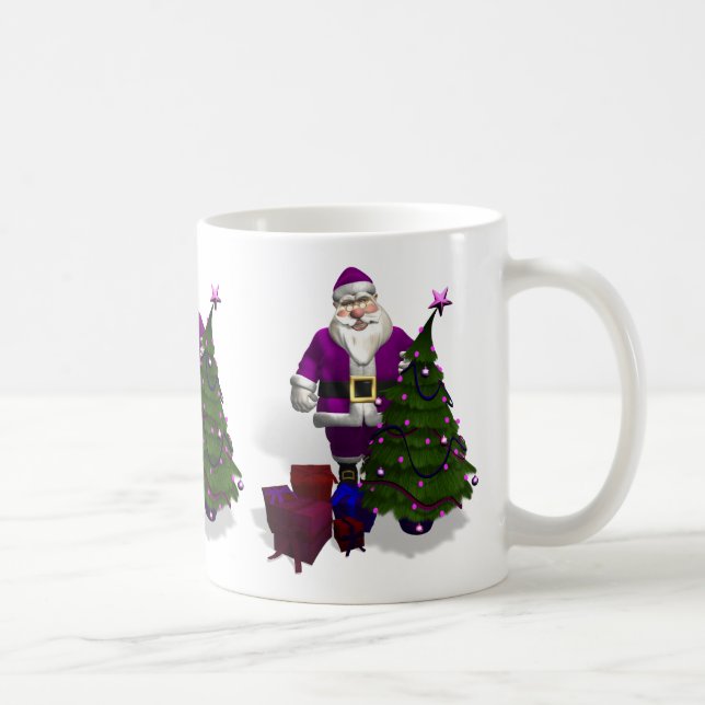 Mug Père Noël pourpre (Droite)