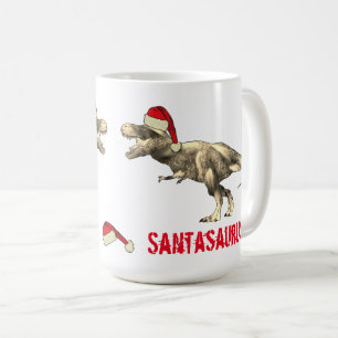 Mug Père Noël saurus Noël Dinosaure effroi T Rex Elf