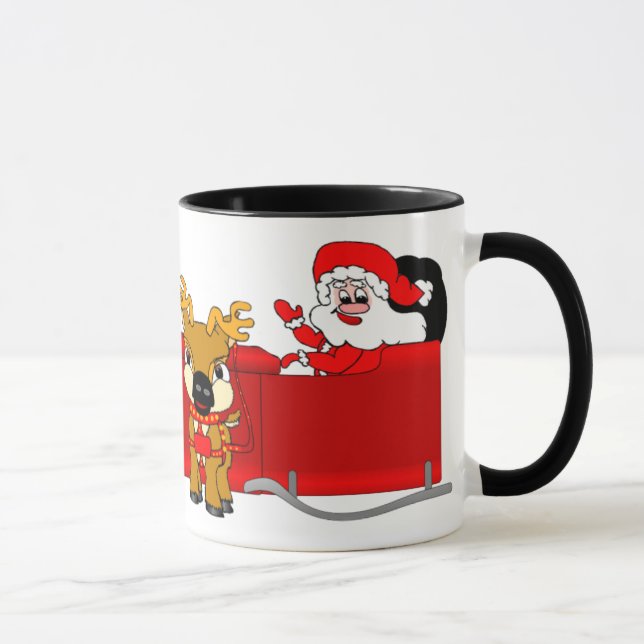 Mug Père Noël Sleigh (Droite)