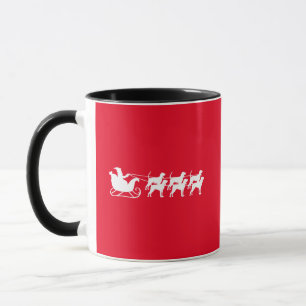 Mug Père Noël & Son Traîneau Chien courant