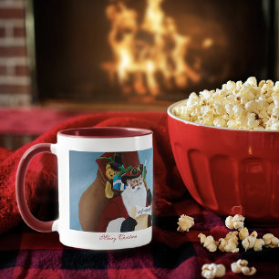 Mug Père Noël Steampunk Victorien Fantaisie Art Noël