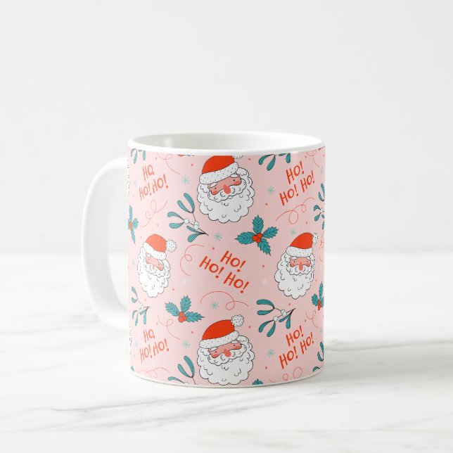 Mug Père Noël tout sur imprimer Collection Joyful Grem (Devant gauche)