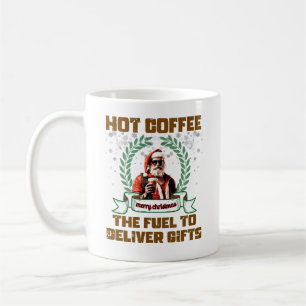 Mug Père Noël Trucker Café Livraison Fête Noël Ro
