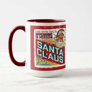 Mug Père Noël ! Une Seule Nuit ! Conception rétrospect
