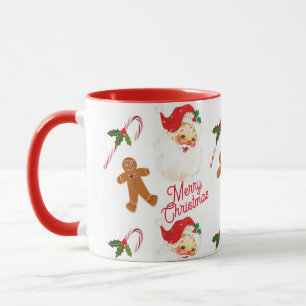 Mug Père Noël vintage Noël Fêtes