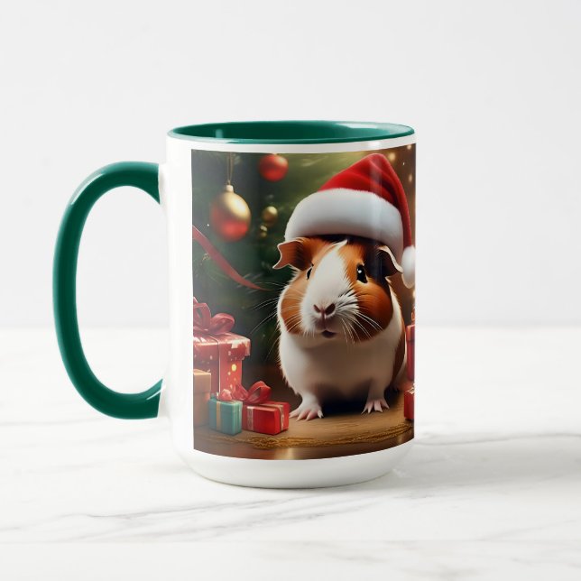 Mug "Père Noël's Little Helper : The Christmas Guinea  (Gauche)