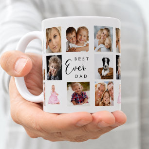 Mug Père papa photo montage blanc noir