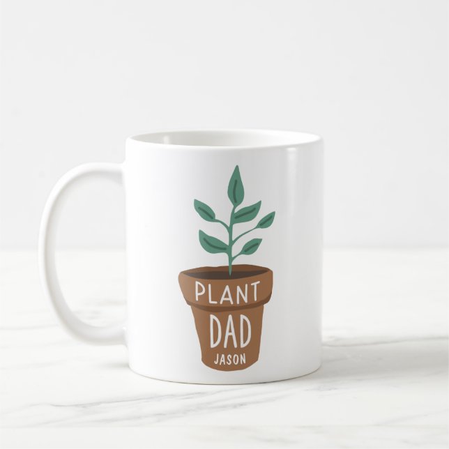Mug Père Plante personnalisé mignon (Gauche)