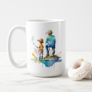 Mug Père Son Pêche souvenirs   Aimez Papa