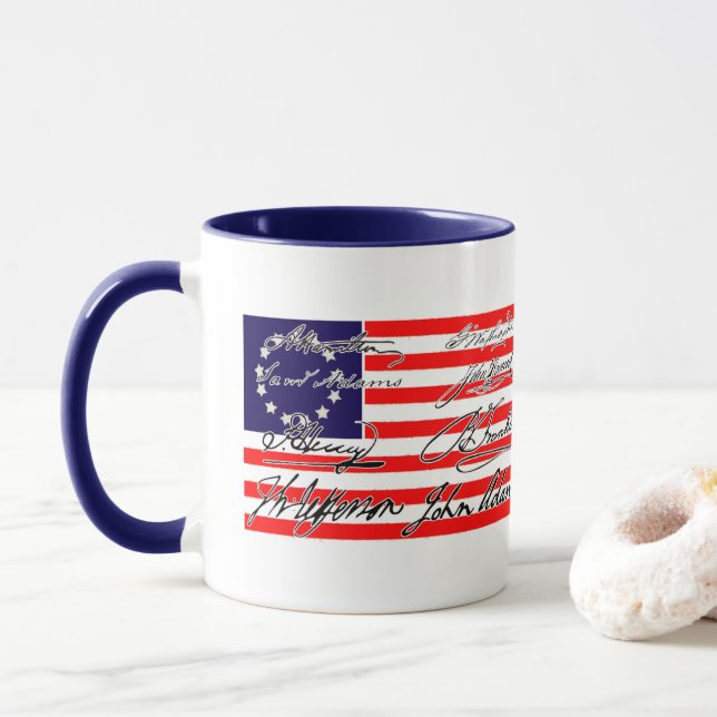 Mug Pères fondateurs et patriotes de 1776 (Avec donut)
