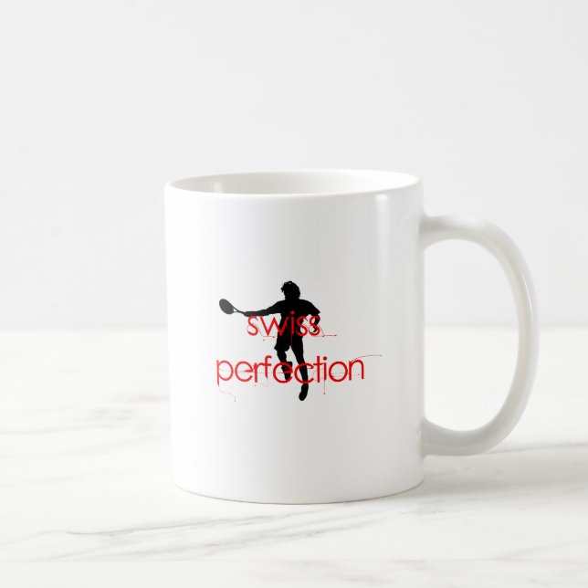 Mug Perfection de Suisse de T-shirt de Federer (Droite)