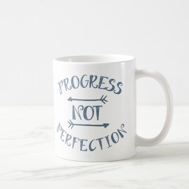 Mug Perfection GreyBlue de progrès pas sur le blanc (Droite)