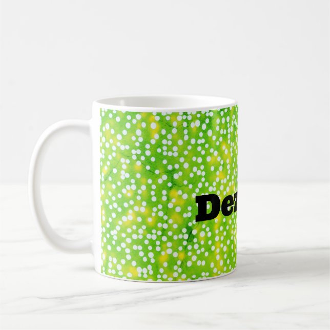 Mug "Perfection Polka : Bouge Verte Dotée De Plaisir" (Gauche)
