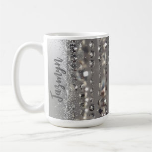 Mug Perles à cordes argentées brillantes