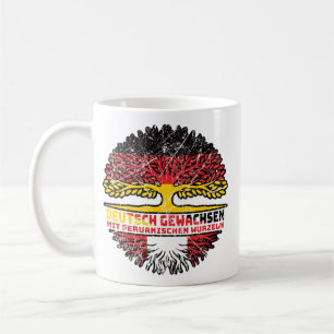 Mug Pérou Peruanisch Deutsch Deutschland Baum Wurzel