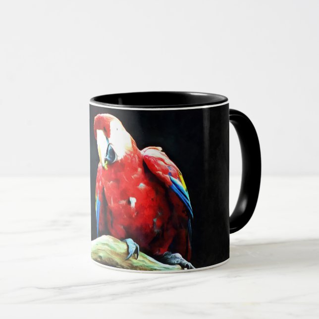 Mug Perroquet (Devant droit)