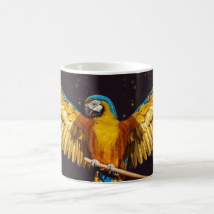 Mug Perroquet Tropical Sur Une Perche